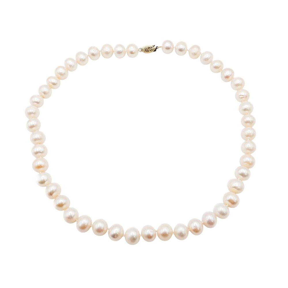 White South Sea Pearls 10-11mm Very High Luster 14K Gold Clasp 18 Inches Long